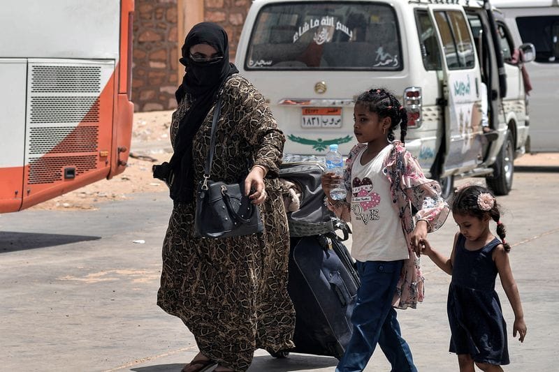 Sudanesische Flüchtende: Sie gelangen über den Grenzübergang von Argeen nach Ägypten.