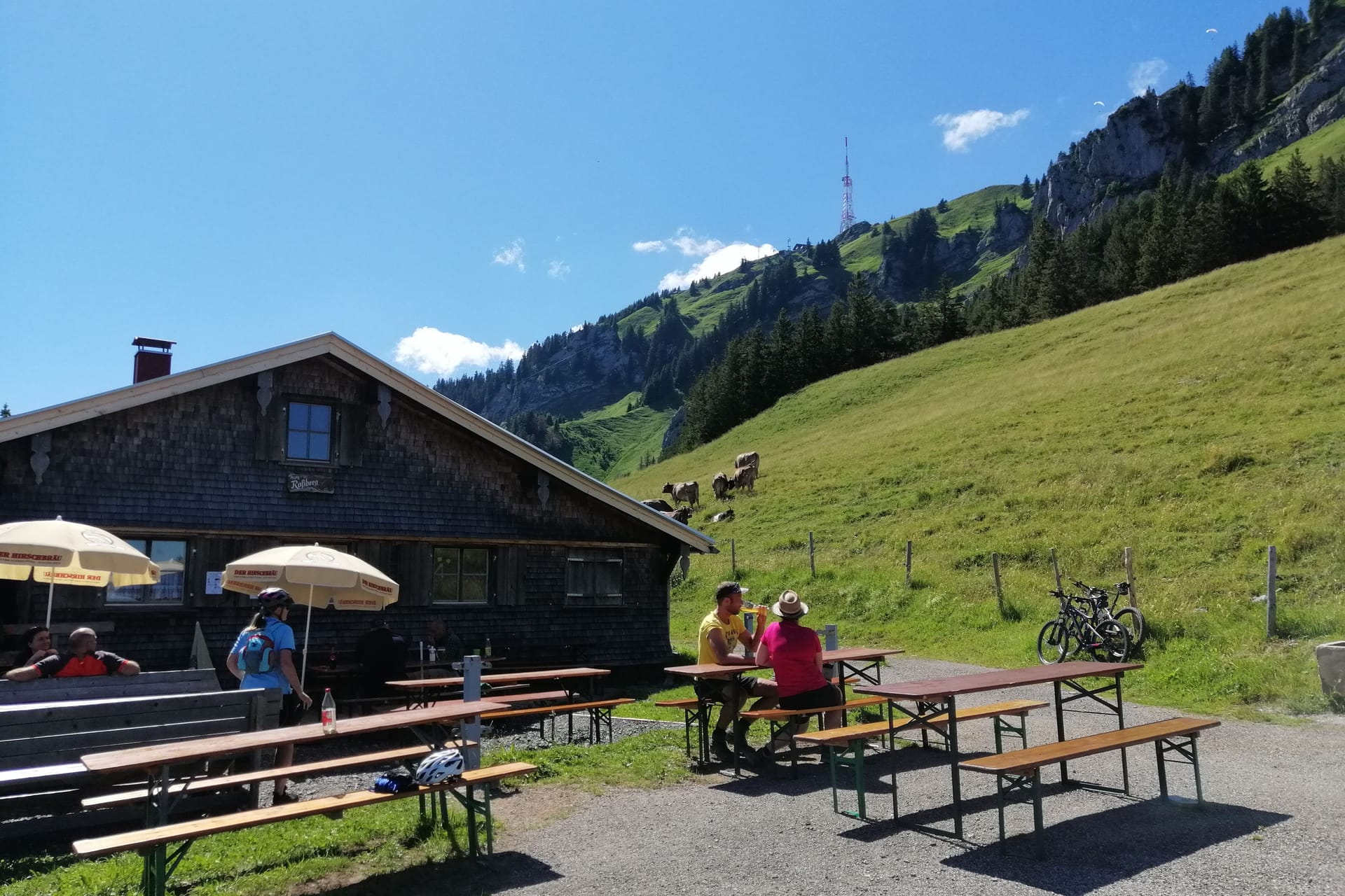 Die Alpe Roßberg am Grünten im Allgäu (Archivbild): Auf der Südseite des berühmten Berges liegt die abgeschiedene Hütte.