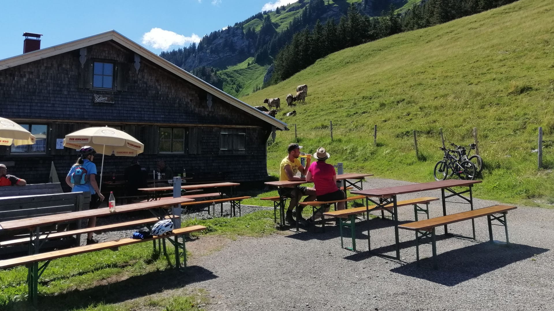 Die Alpe Roßberg am Grünten im Allgäu (Archivbild): Auf der Südseite des berühmten Berges liegt die abgeschiedene Hütte.