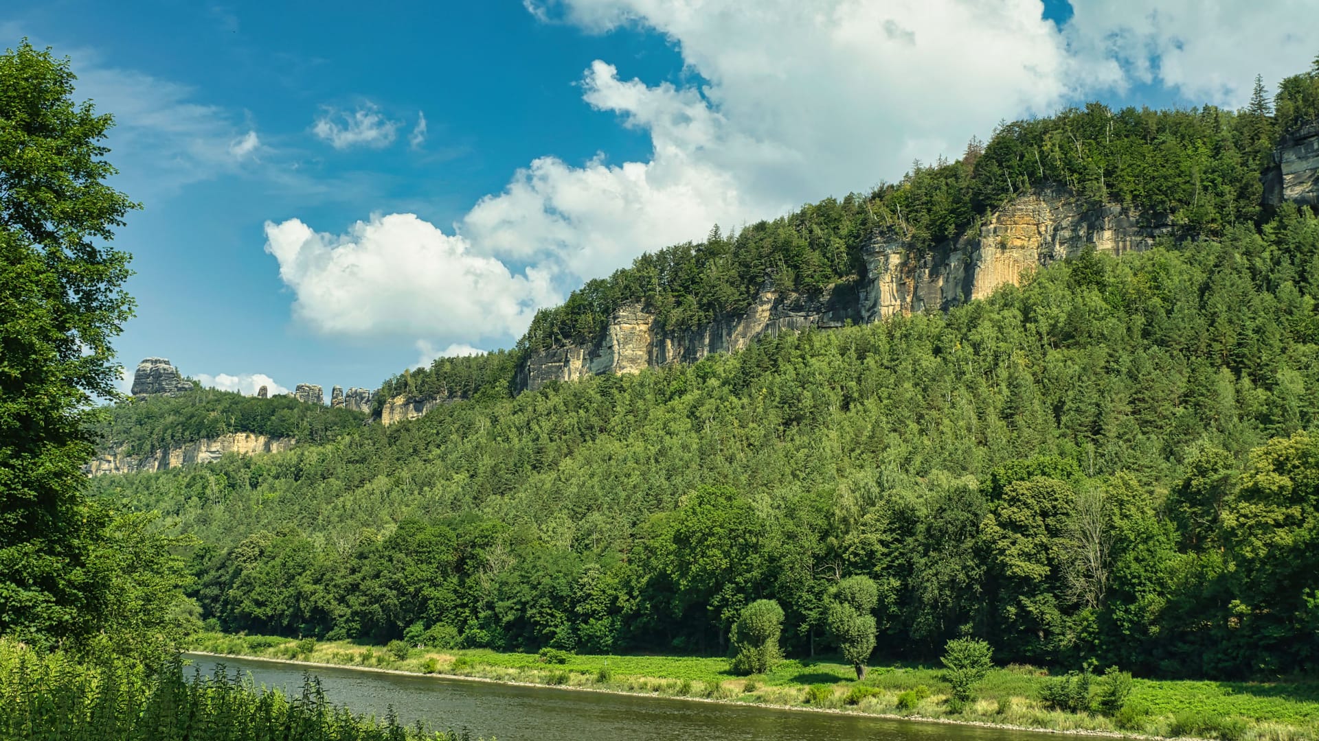 Die Sächsische Schweiz an der Elbe