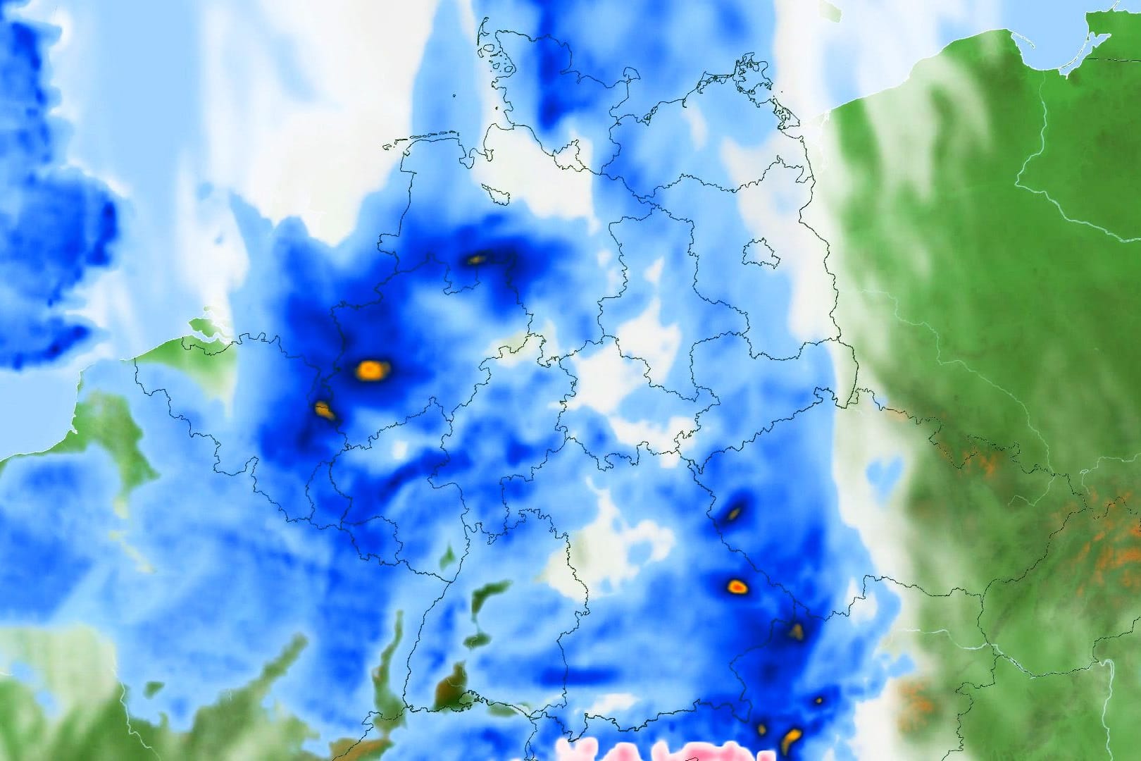 Gewitter und Regen: Die Wetteranimationen zeigen, wo es in den kommenden Tagen richtig krachen kann.