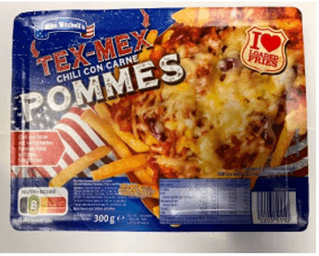 Mike Mitchell's Tex Mex Pommes: In zwei Chargen wurden Farbrückstände gefunden. (Quelle: Kundeninformation/Prima Menü Vertriebs GmbH und Co. KG) Mike Mitchell's Tex Mex Pommes: In zwei Chargen wurden Farbrückstände gefunden.