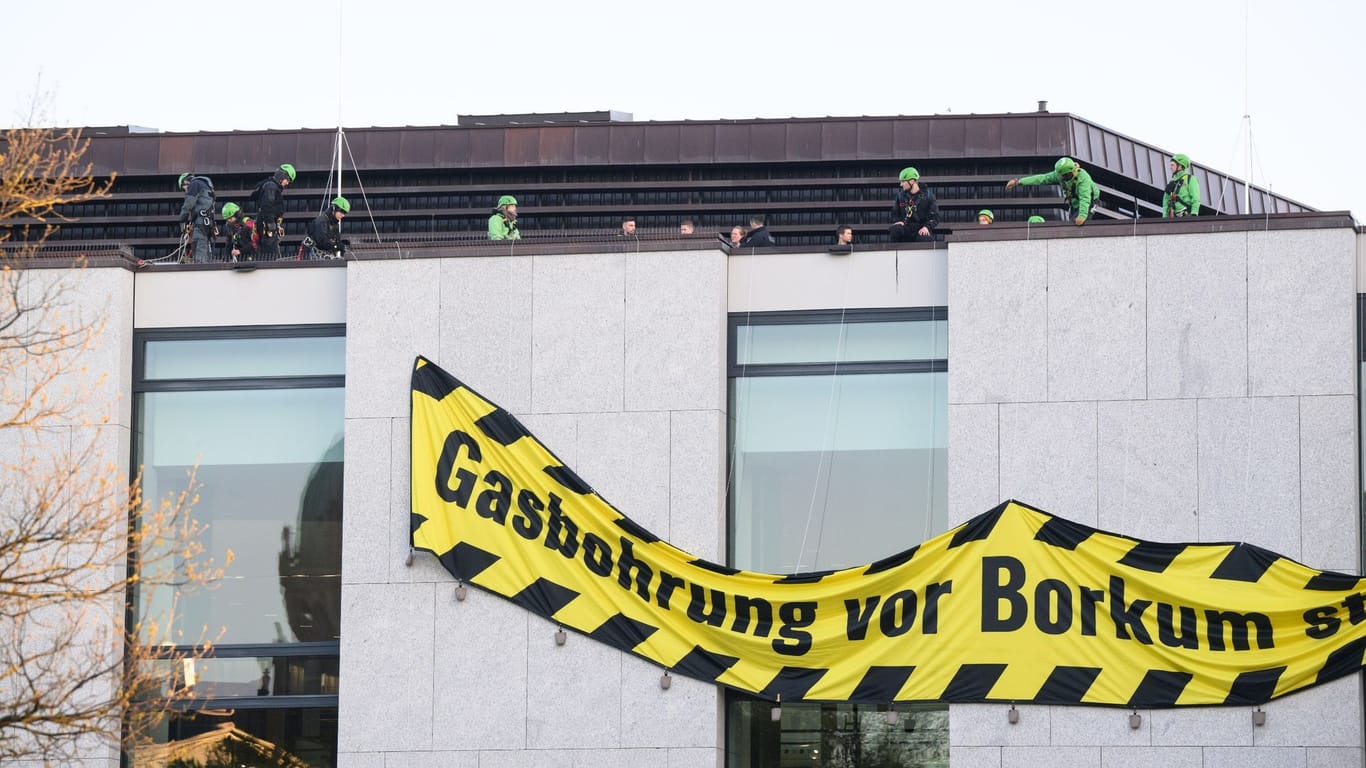 Landtag Niedersachsen - Protestaktion Greenpeace