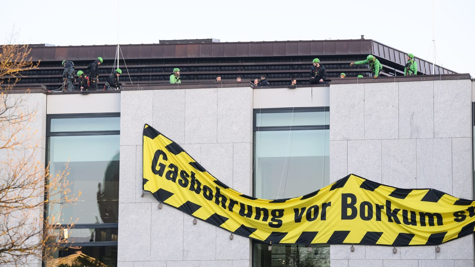 Landtag Niedersachsen - Protestaktion Greenpeace Landtag Niedersachsen - Protestaktion Greenpeace