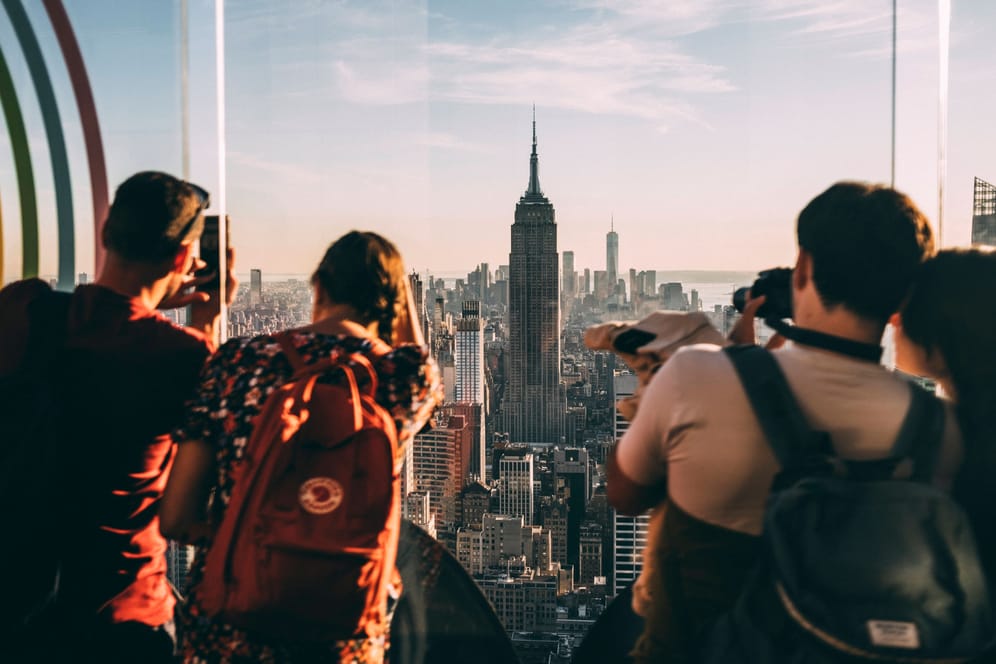 Ausblick vom Rockefeller Center in New York: Die wohl beliebtesten, aber auch teuersten Aussichtsplattformen gibt es in den USA.
