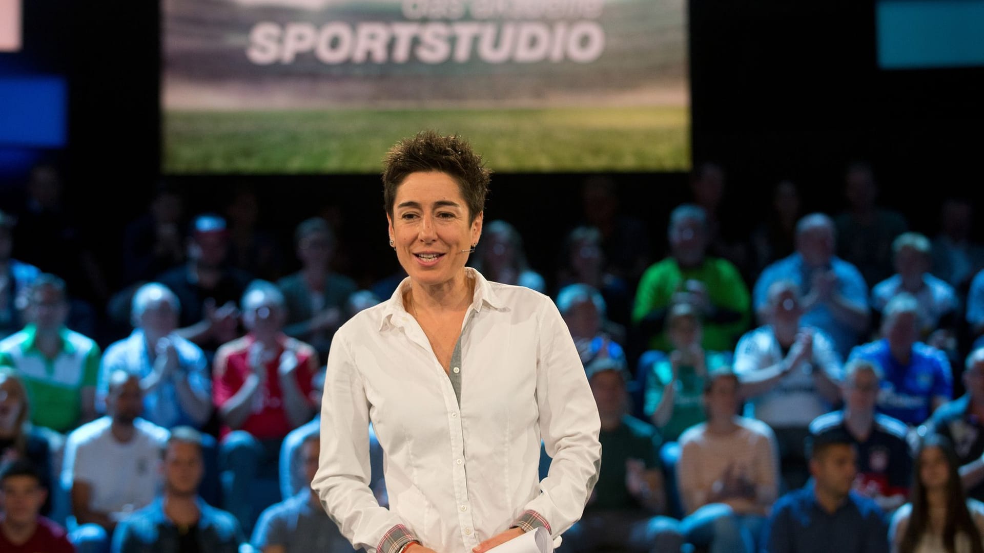 Dunja Hayali beim "Aktuellen Sportstudio" (Archivbild): Am Samstag moderiert sie zum letzne Mal die Sendung.