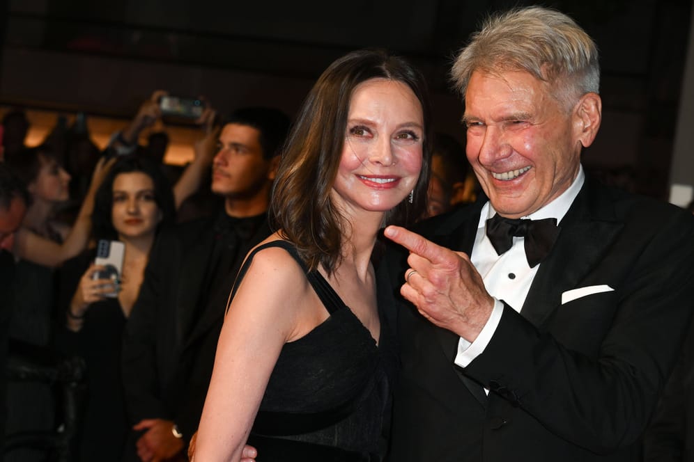 Calista Flockhart und Harrison Ford: Das Paar kam gemeinsam zur Premiere von Indiana Jones.