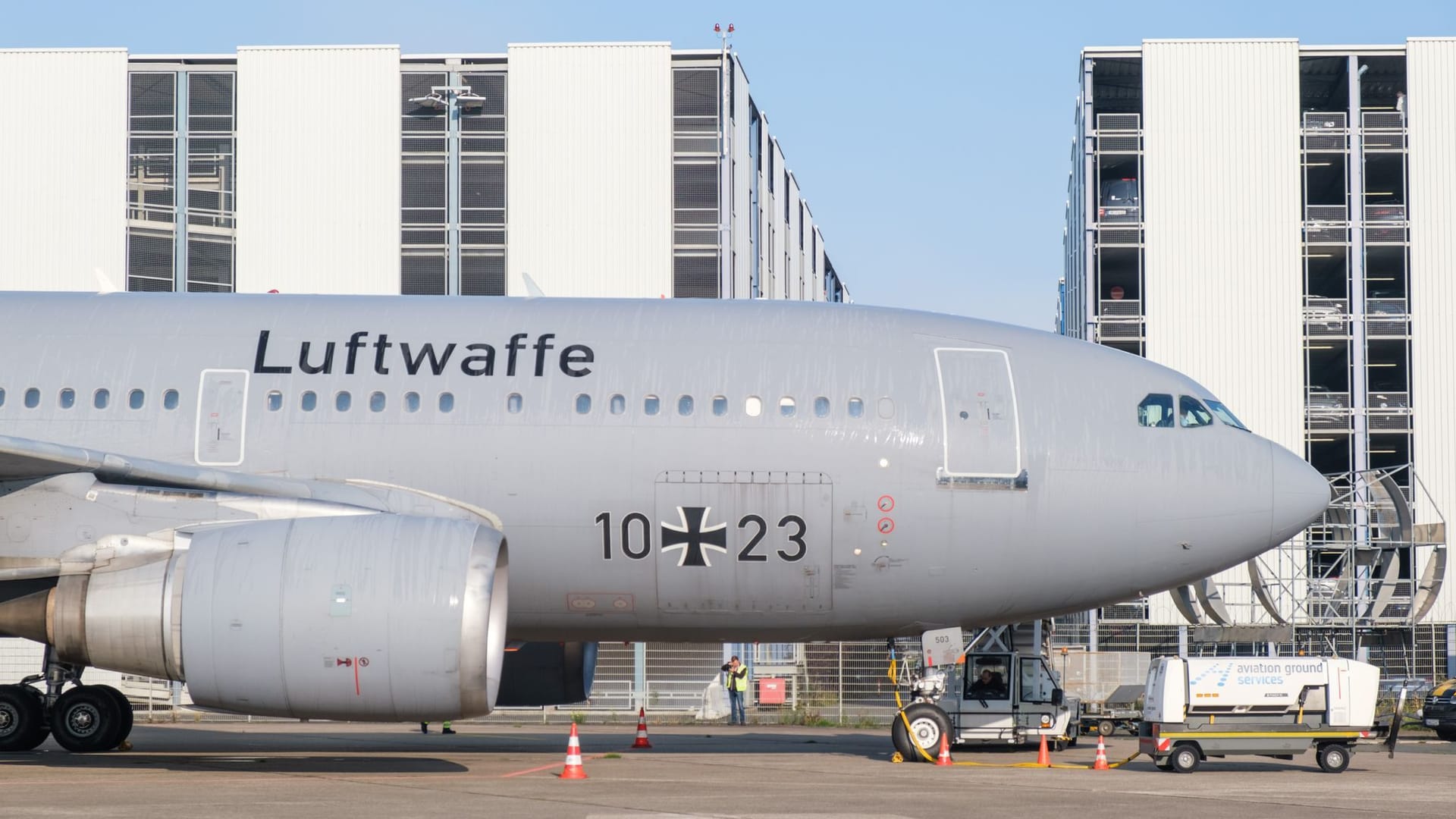 Alter Airbus der Luftwaffe für den Serengeti-Park