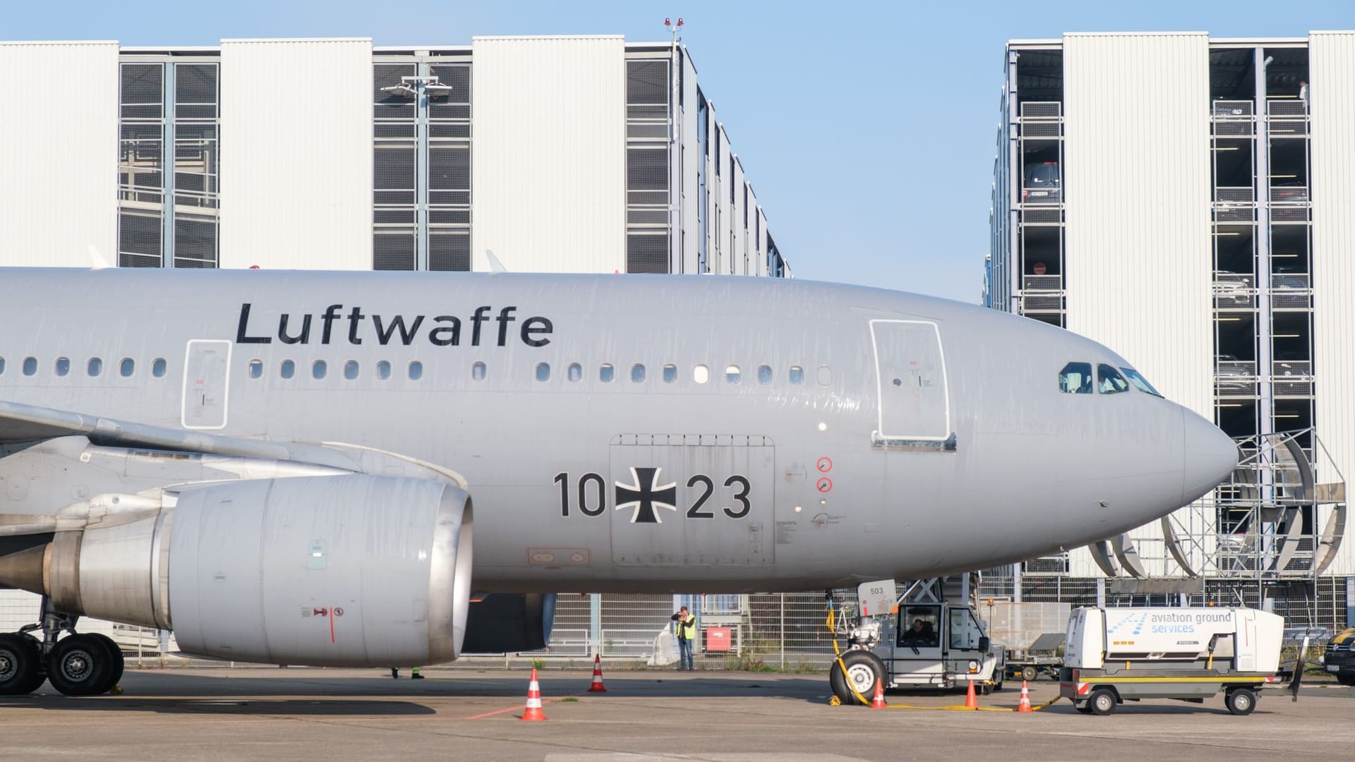 Alter Airbus der Luftwaffe für den Serengeti-Park