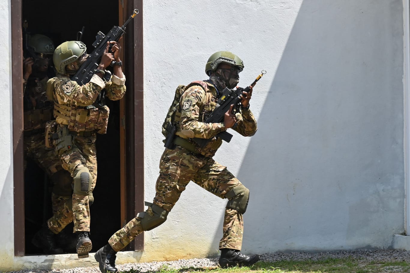 Spezialkräfte der Elfenbeinküste bei einem von den USA geführten Training zur Terrorismusbekämpfung.