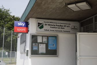 Das Vereinsheim des SV Viktoria Preußen in Frankfurt: Der 15-Jährige wurde am Dienstag für hirntot erklärt.