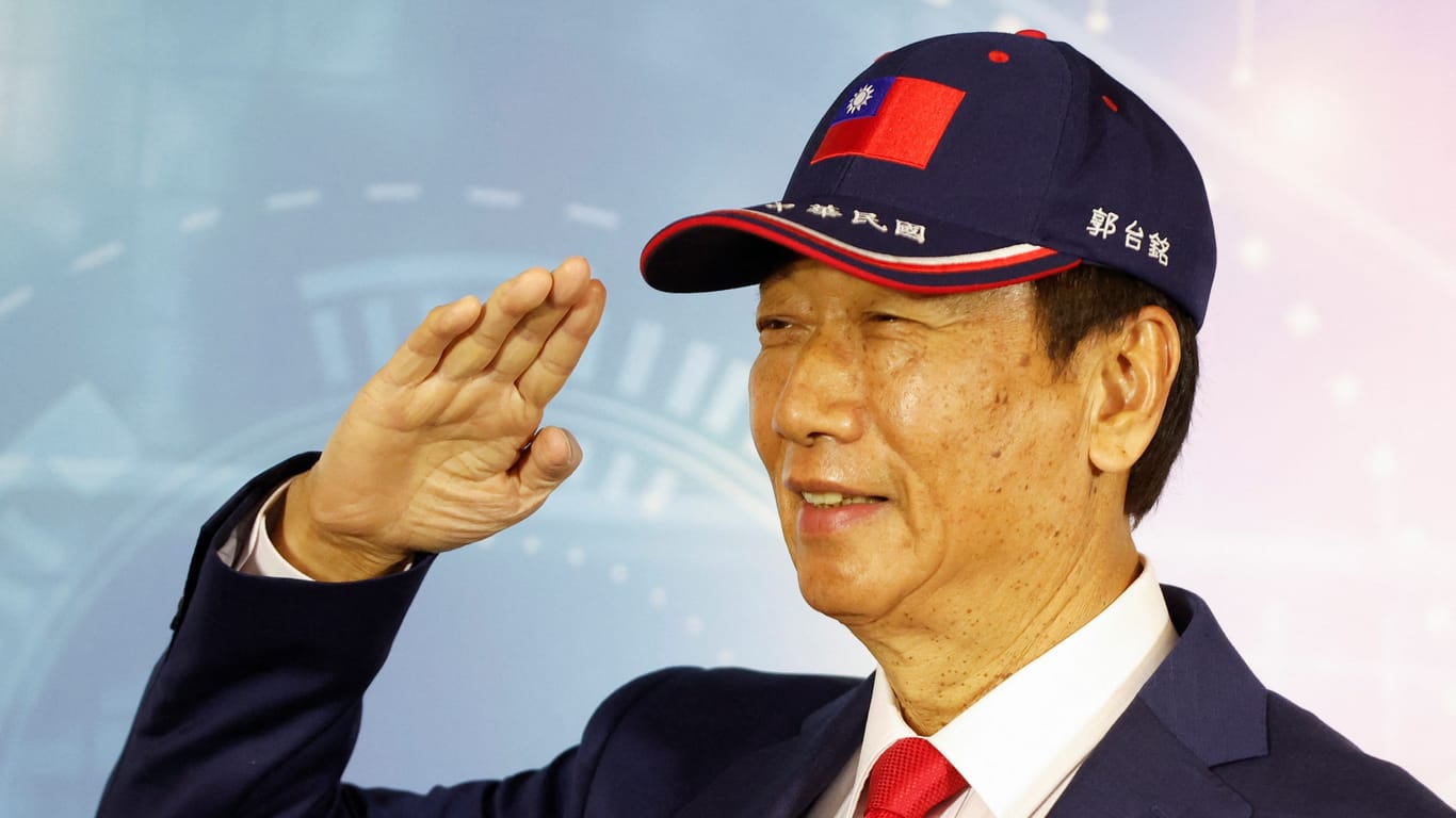 Terry Gou bei einer Wahlkampfveranstaltung: Der china-freundliche Unternehmer möchte Taiwans neuer Präsident werden.