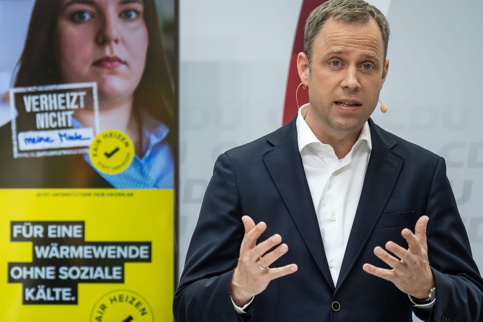 Heizungs-Kampagne: CDU-Generalsekretär Mario Czaja sprach bei der Vorstellung nicht vom Datensammeln für Wählerprofile.