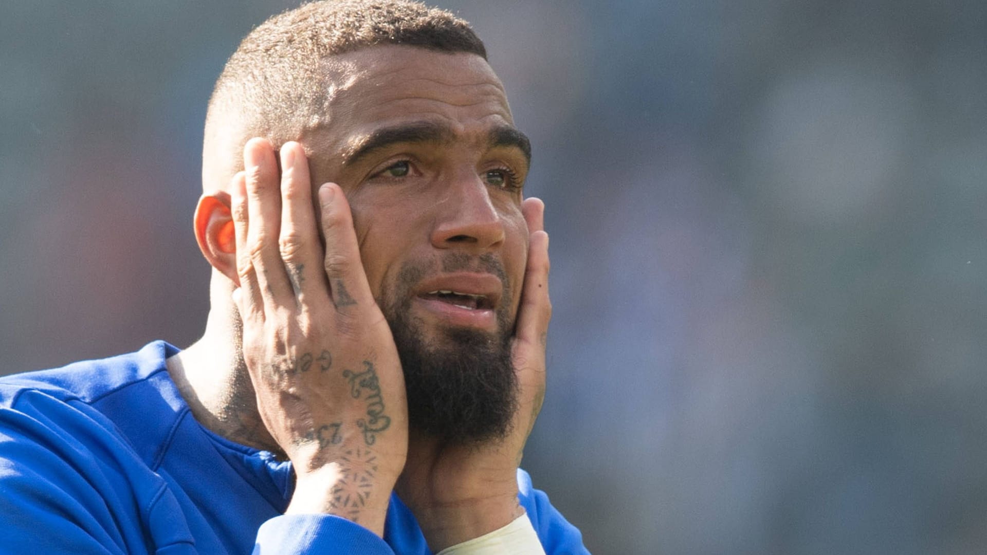 Tränen in den Augen: Herthas Kevin-Prince Boateng.