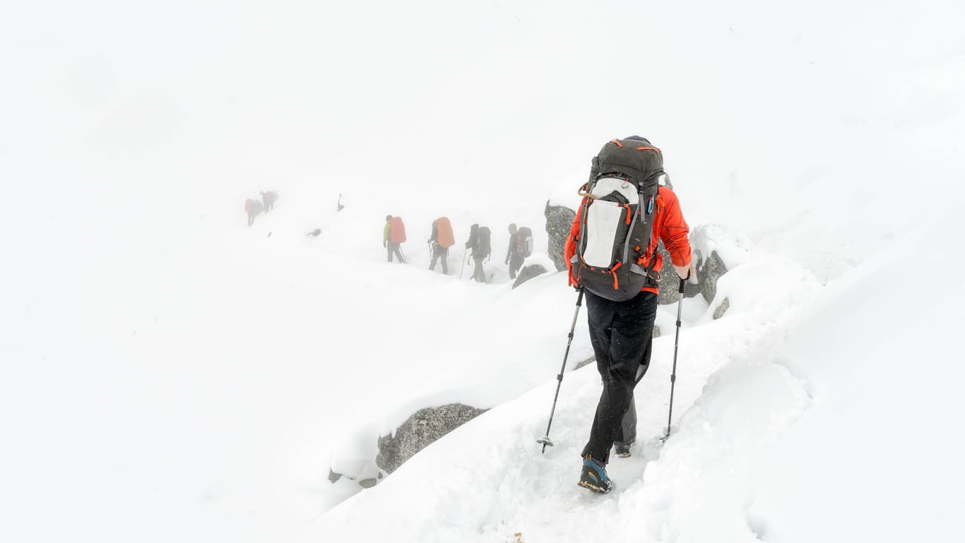 Der Mount Everest in Nepal ist bei schlechtem Wetter mit Vorsicht zu genießen.