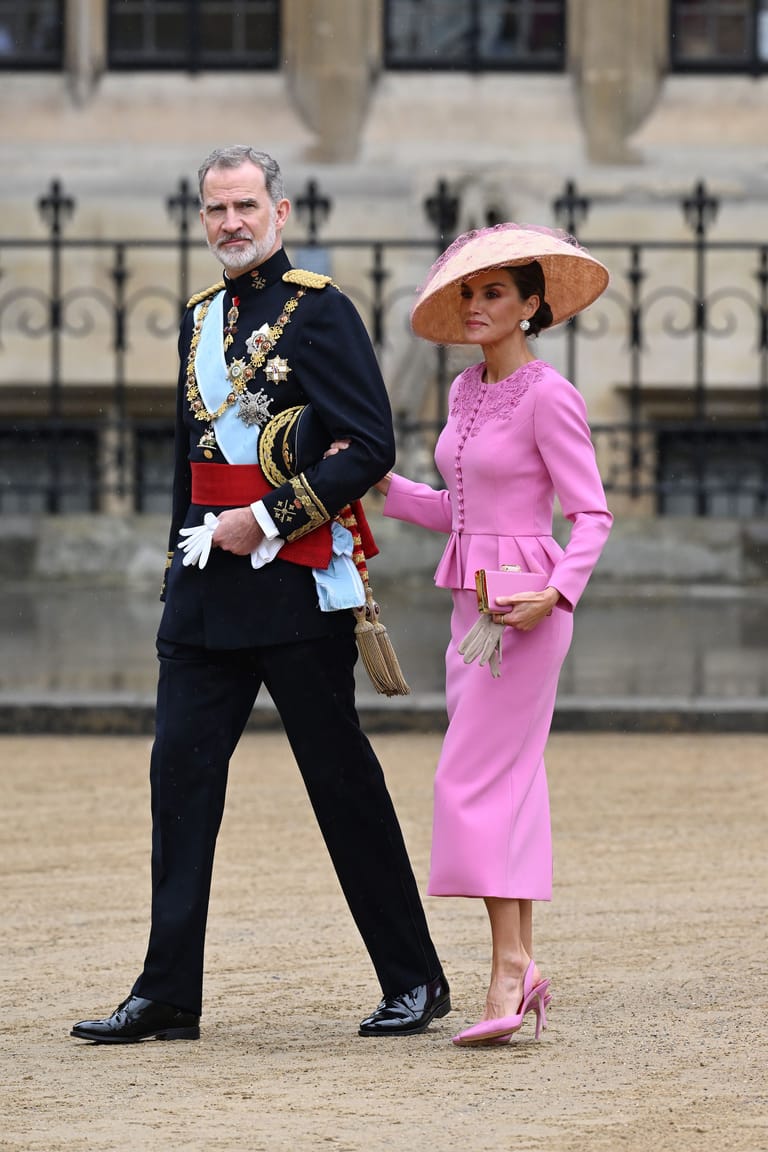 König Felipe VI. und Königin Letizia besuchten die Krönung von Charles.