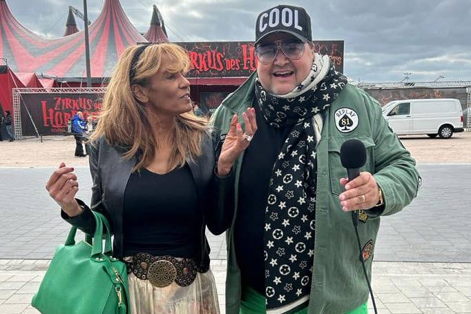 Andreas Ellermann und Nadja Abd el Farrag bei der Premiere von "Zirkus des Horrors" in Hamburg: Hier sollte die 58-Jährige einen Job für den Millionär übernehmen.