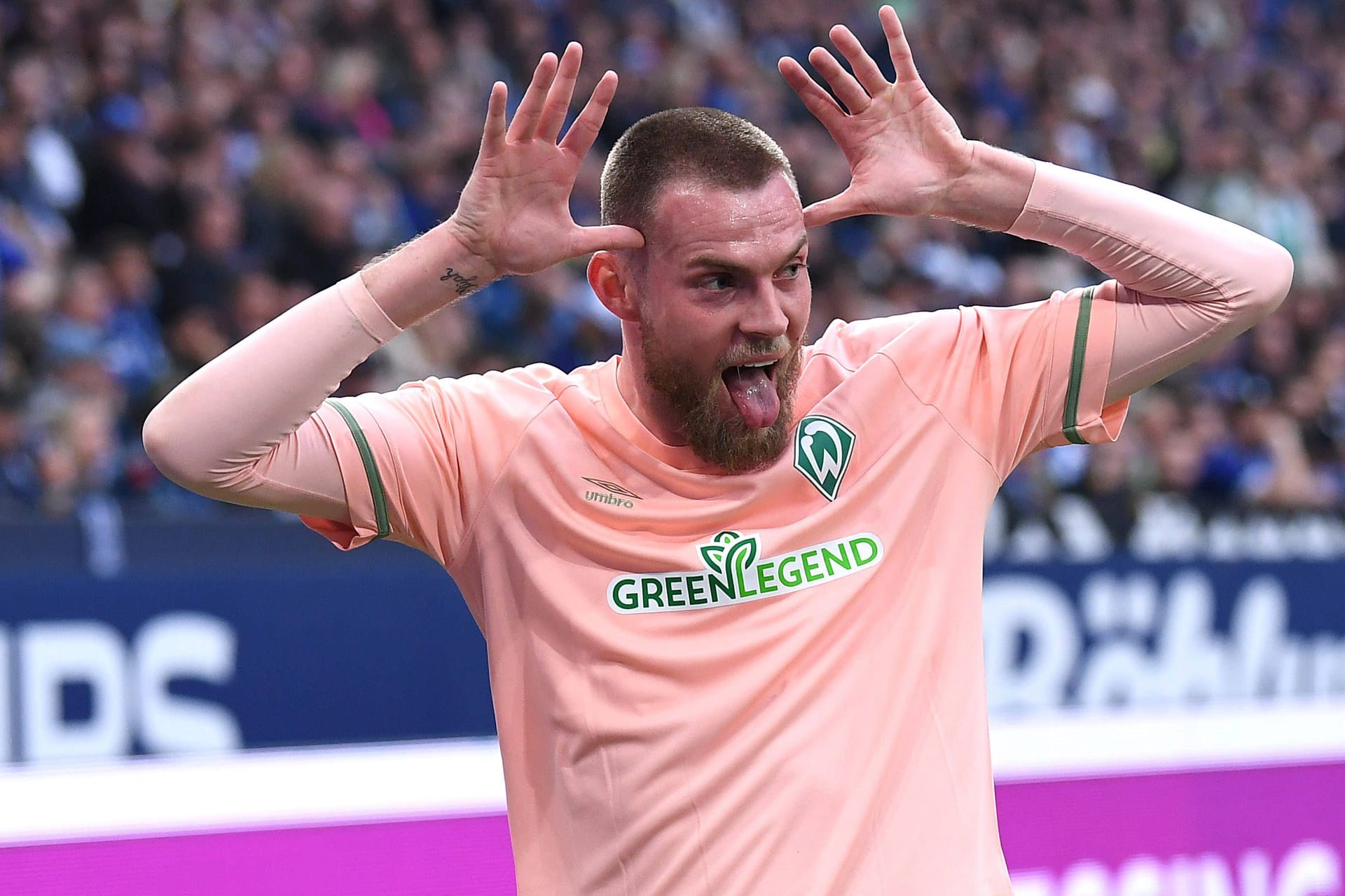 Starke Saison für Werder Bremen: Marvin Ducksch beim Torjubel.