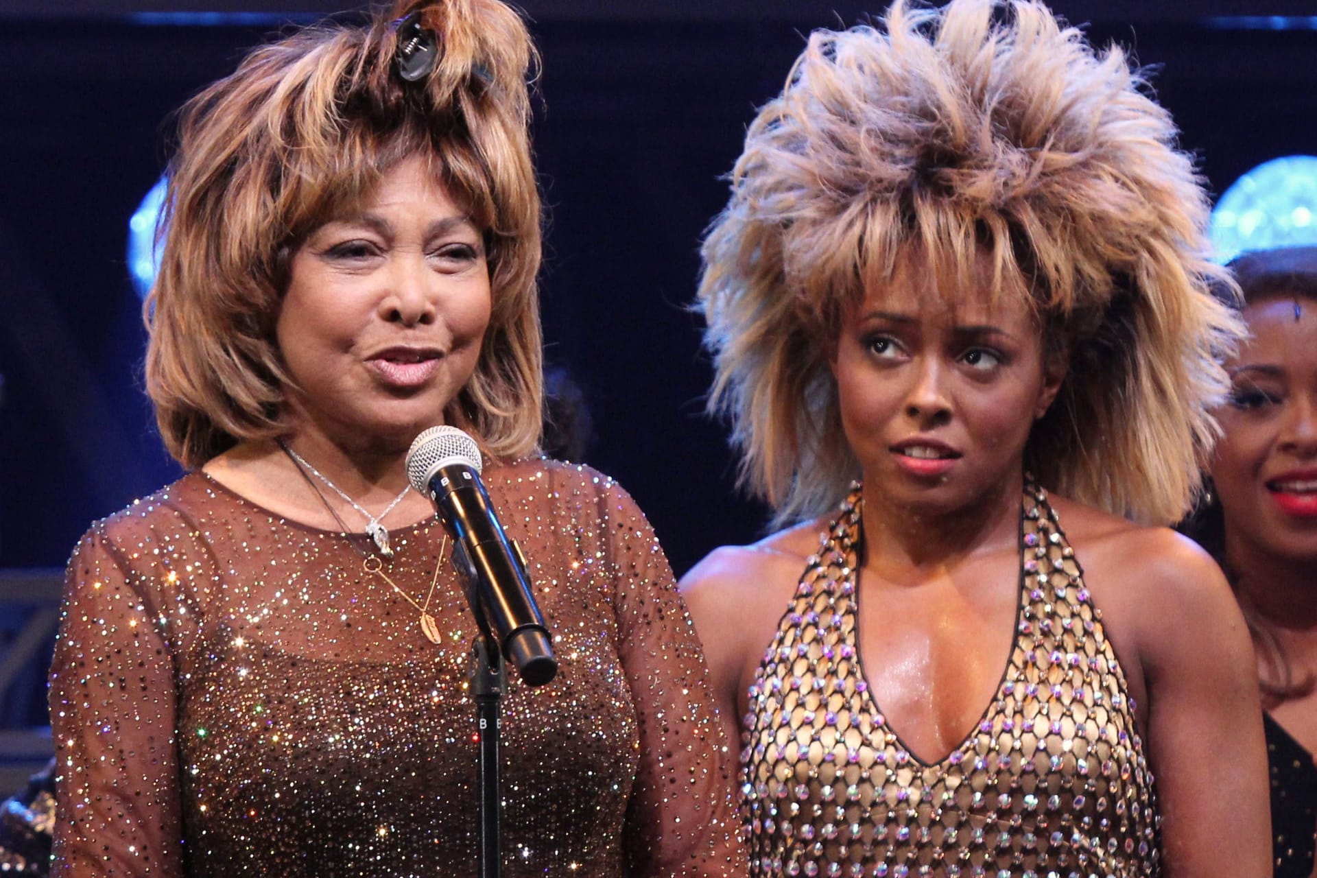 Tina Turner mit Musical-Darstellerin Adrienne Warren: Das Musical findet seit 2018 statt.