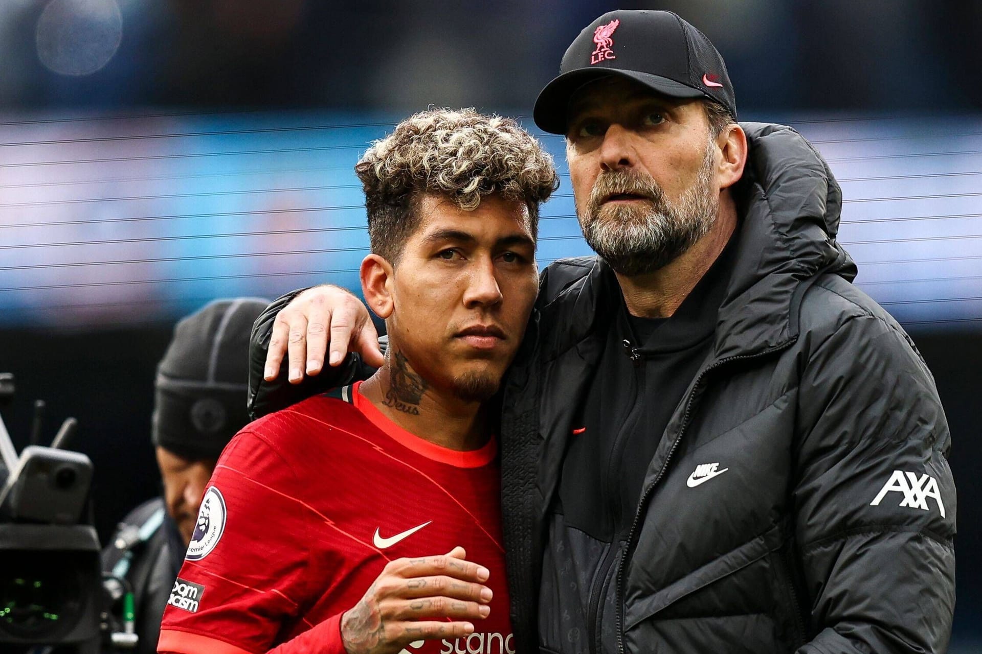 Roberto Firmino (l.) neben Jürgen Klopp: Der Brasilianer verlässt die "Reds".