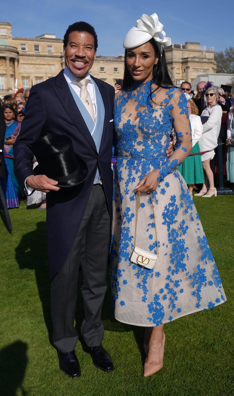 Lionel Richie und Lisa Parigi bei der Gartenparty im Buckingham-Palast.