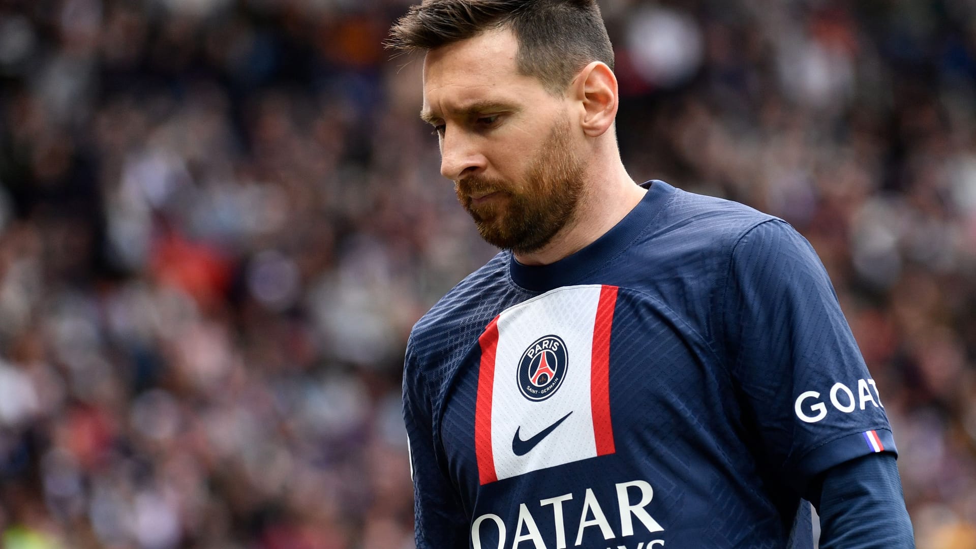 Lionel Messi am Wochenende beim Sieg seines Teams PSG über den FC Lorient.