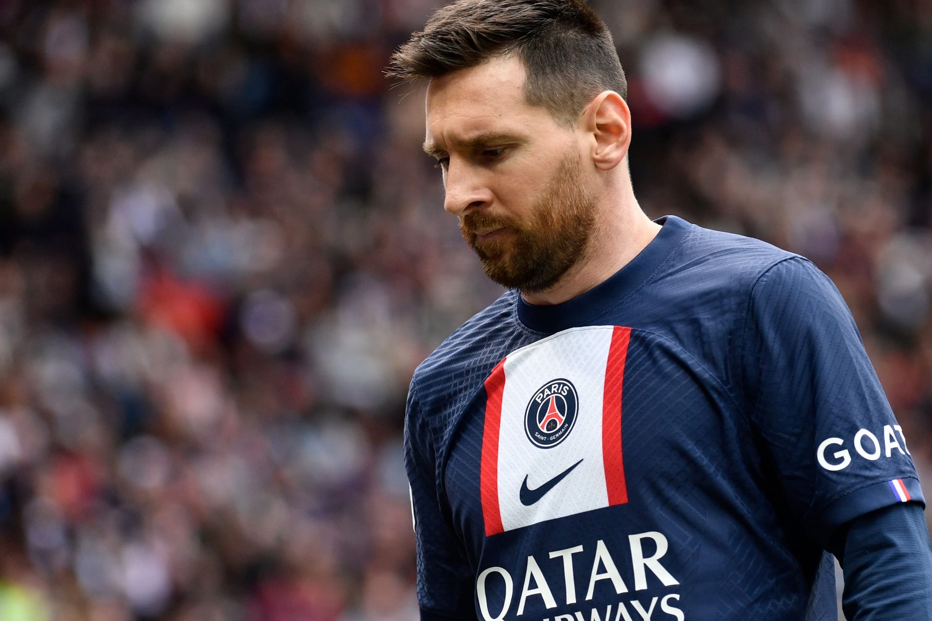 Lionel Messi am Wochenende beim Sieg seines Teams PSG über den FC Lorient.