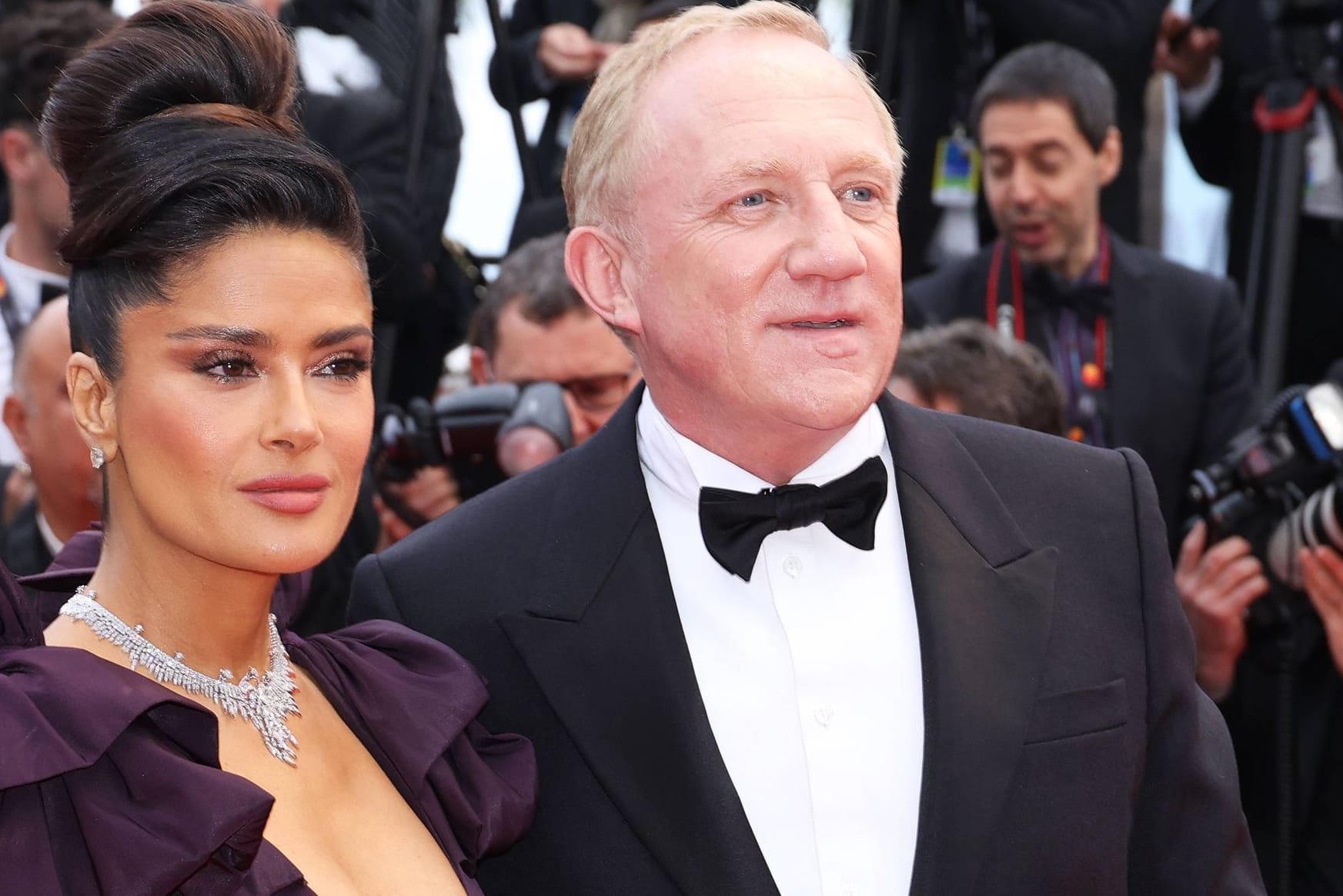 Salma Hayek: Die Schauspielerin trat mit ihrem Ehemann François-Henri Pinault auf.