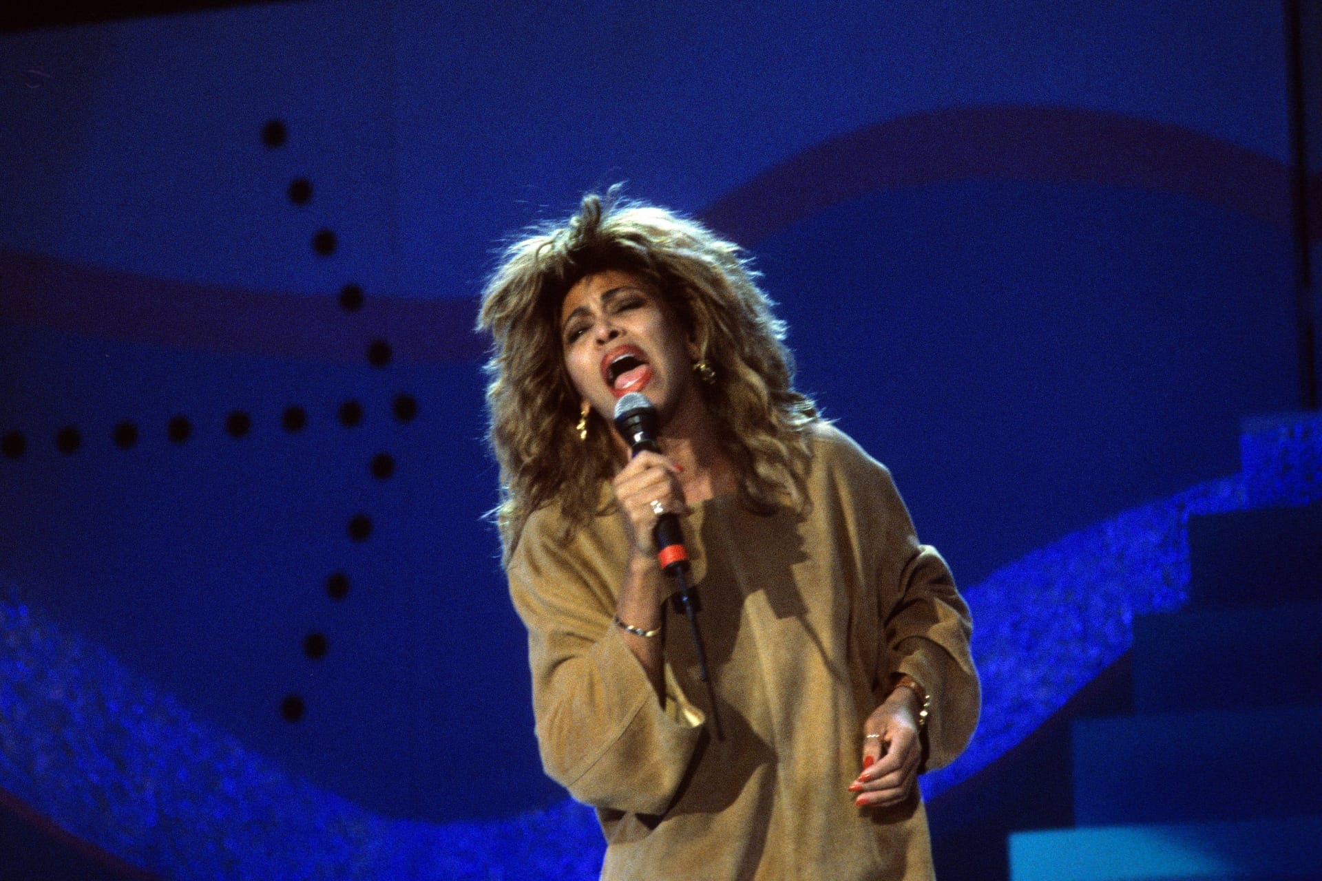 Tina Turner 1989 bei einem Konzert in der Westfalenhalle Dortmund