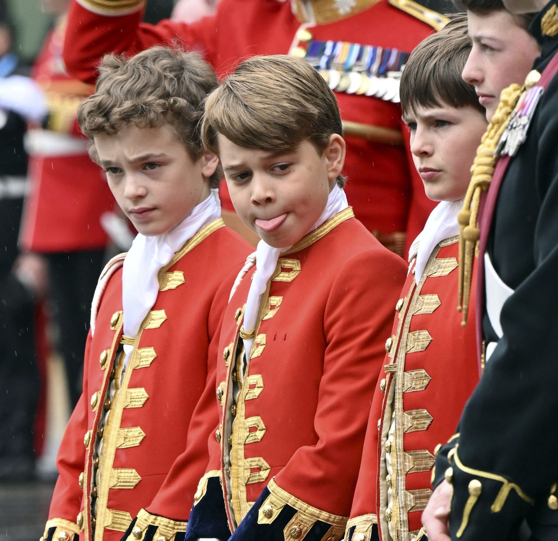Prinz George: Er war Ehrenpage bei der Zeremonie.