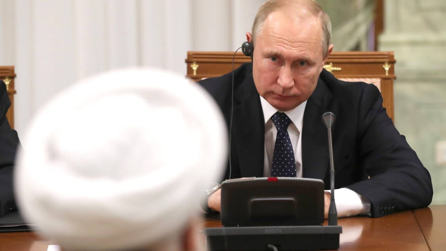 Der russische Diktator Wladimir Putin empfängt den ehemaligen iranischen Präsidenten Hassan Rohani (Archivbild).