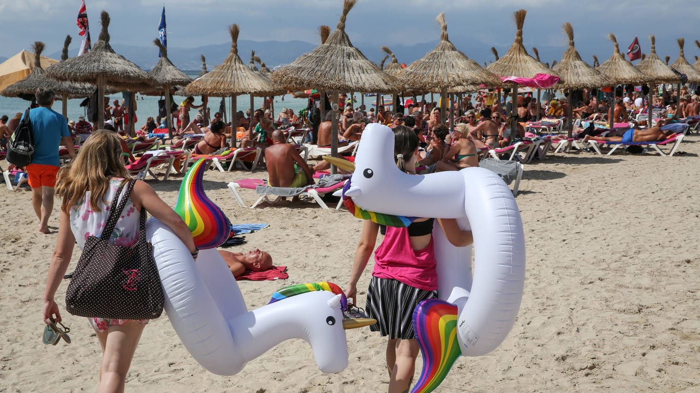 Playa de Palma: Ausgerechnet der berühmte Strand entlang der Partymeile "Ballermann" bekommt in diesem Jahr keine Blaue Flagge.