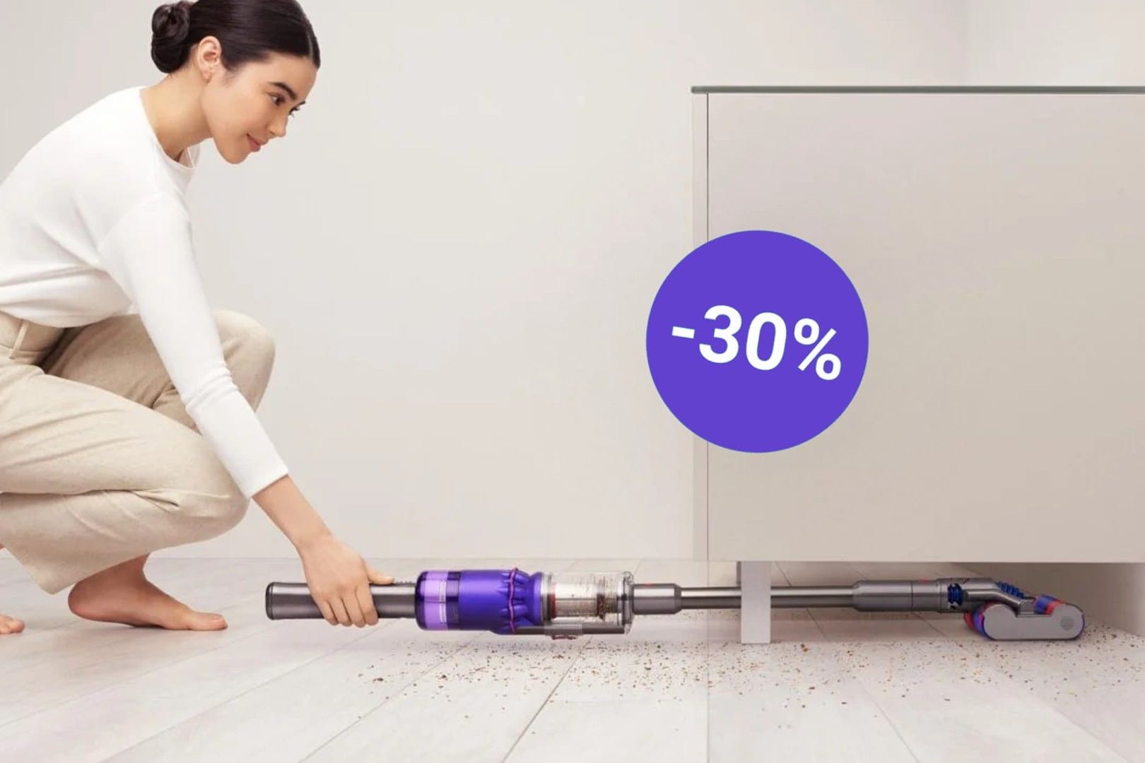 Seltenes Schnäppchen: Der Akku-Stielsauger Omni-glide von Dyson ist heute zum neuen Rekordpreis bei Media Markt erhältlich.