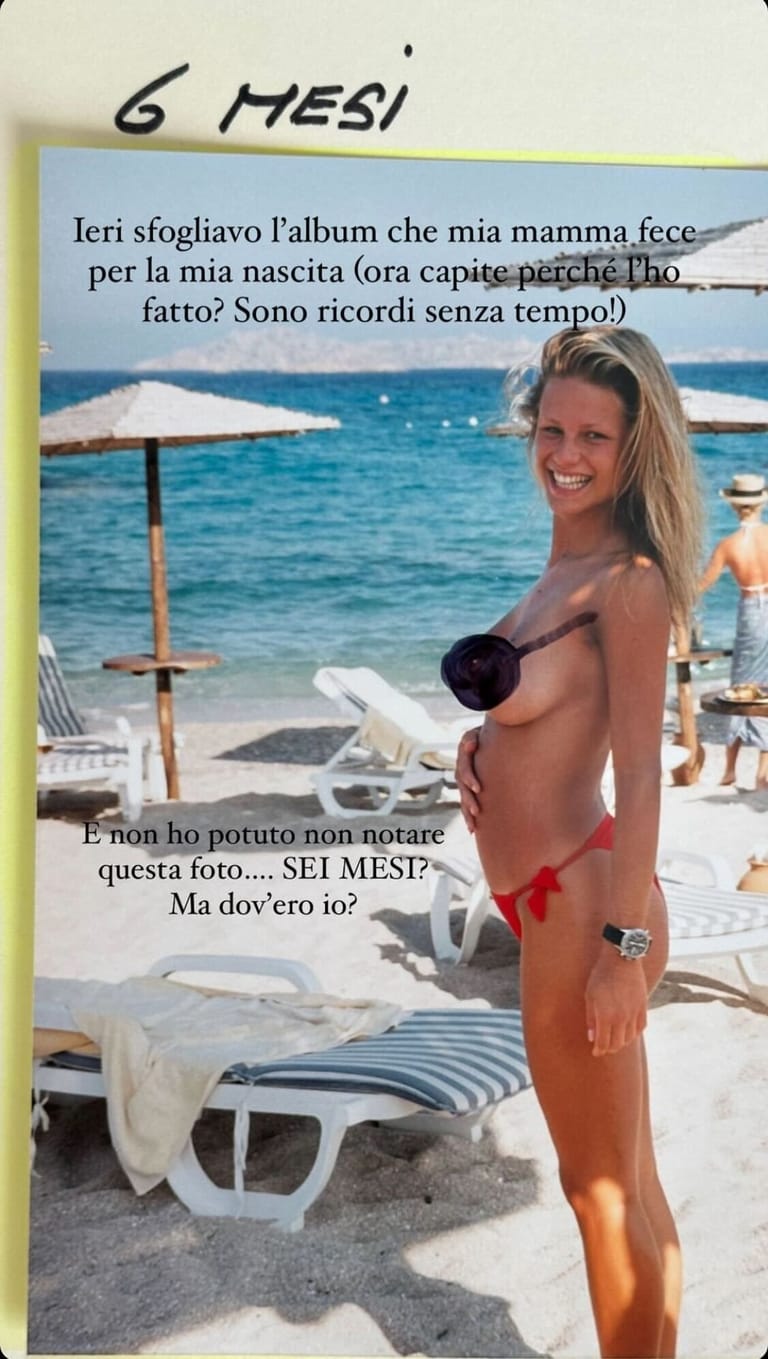 1996 wurde Michelle Hunziker zum ersten Mal Mutter.