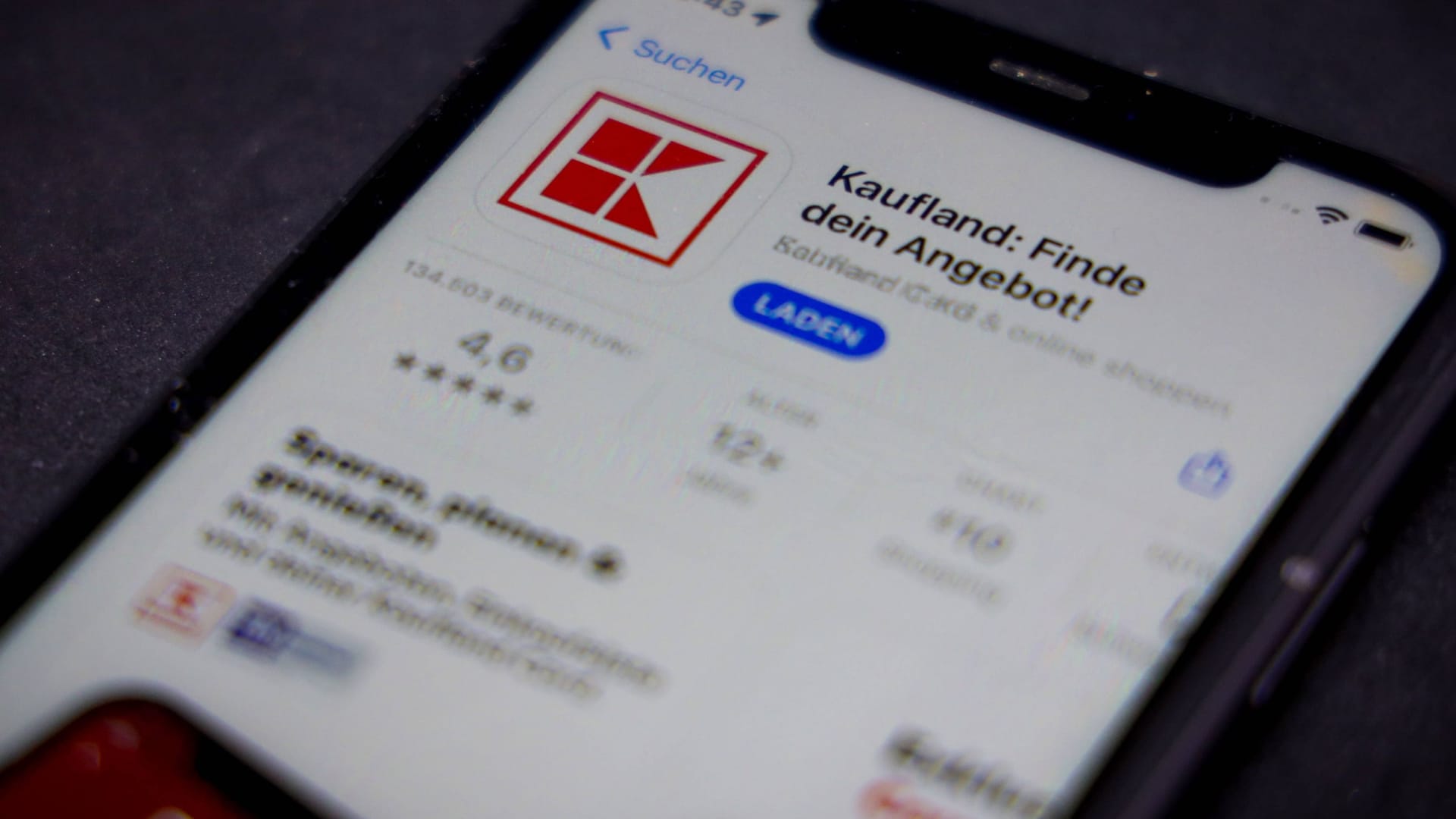 Kaufland-App: Dort soll Bluecode im Herbst integriert werden.