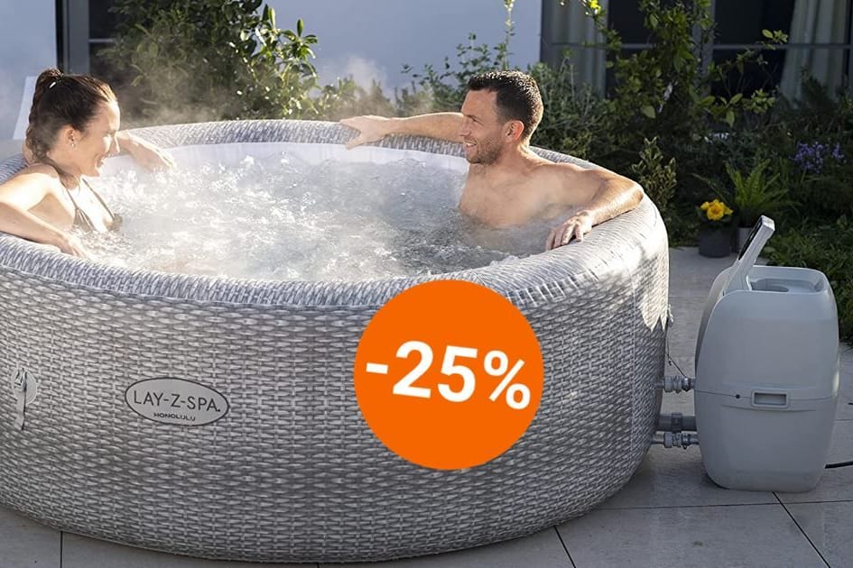 Rekordgünstig: Den aufblasbaren Whirlpool von Bestway bekommen Sie beim Baumarkt jetzt zum Schnäppchenpreis.