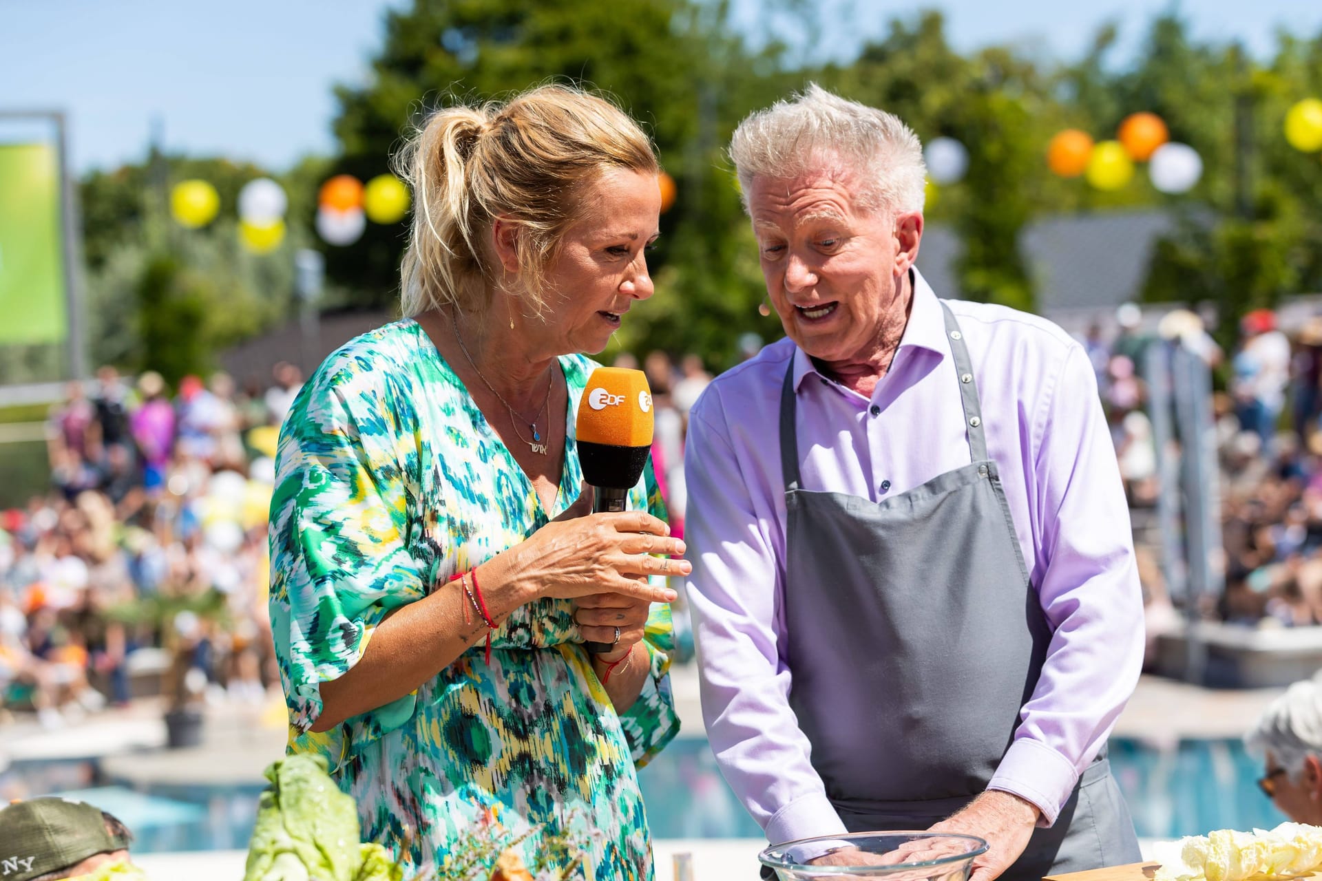 Andrea Kiewel und Armin Roßmeier: Sie traten schon oft gemeinsam im "ZDF-Fernsehgarten" auf.