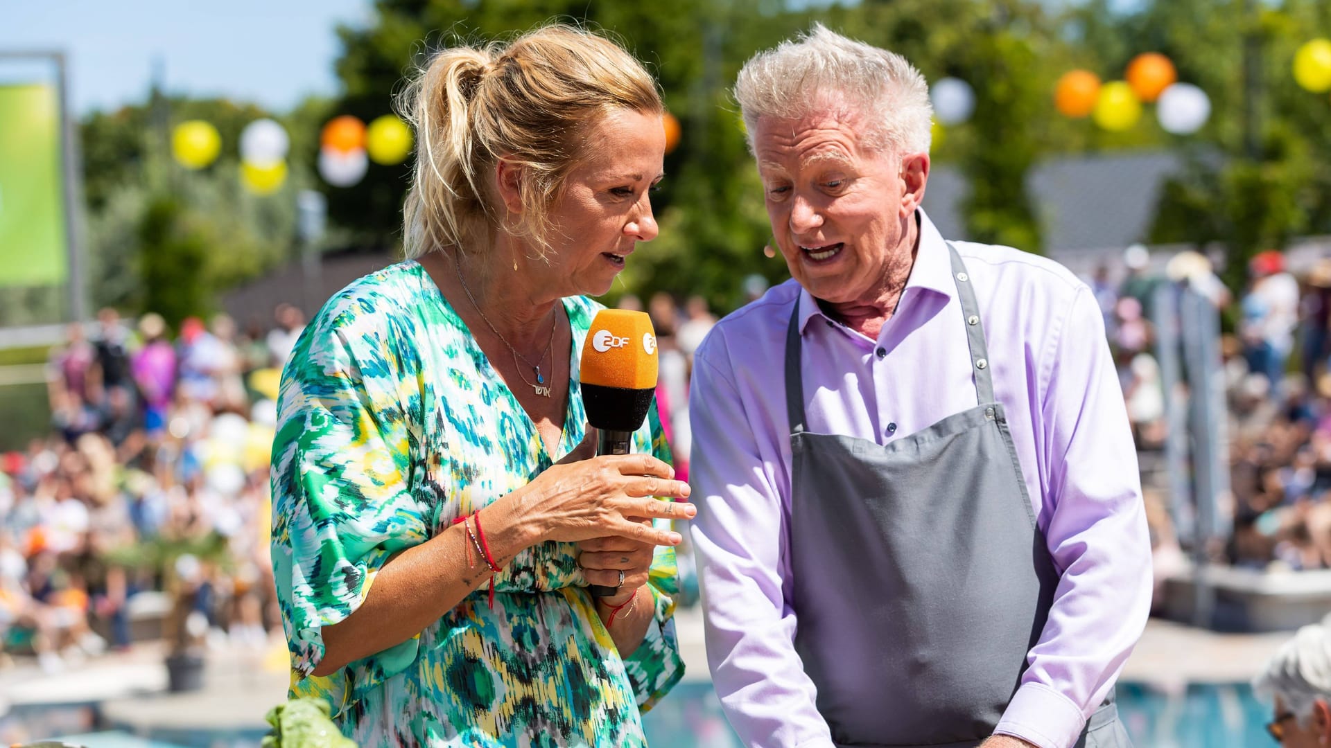 Andrea Kiewel und Armin Roßmeier: Sie traten schon oft gemeinsam im "ZDF-Fernsehgarten" auf.