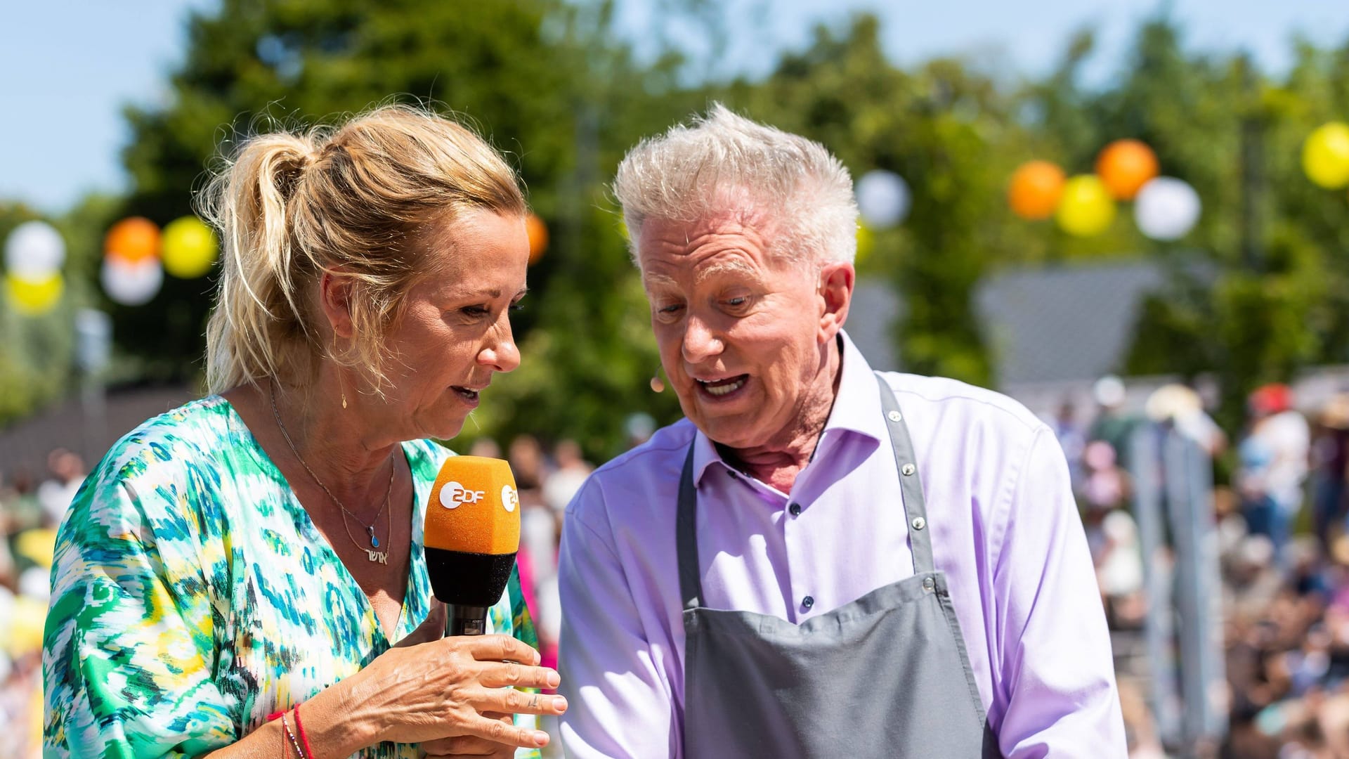 Andrea Kiewel und Armin Roßmeier: Sie traten schon oft gemeinsam im "ZDF-Fernsehgarten" auf.