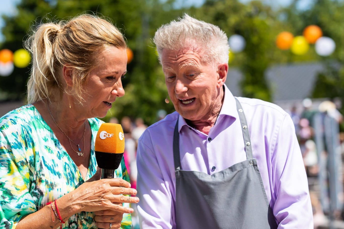 Andrea Kiewel und Armin Roßmeier: Sie traten schon oft gemeinsam im "ZDF-Fernsehgarten" auf.