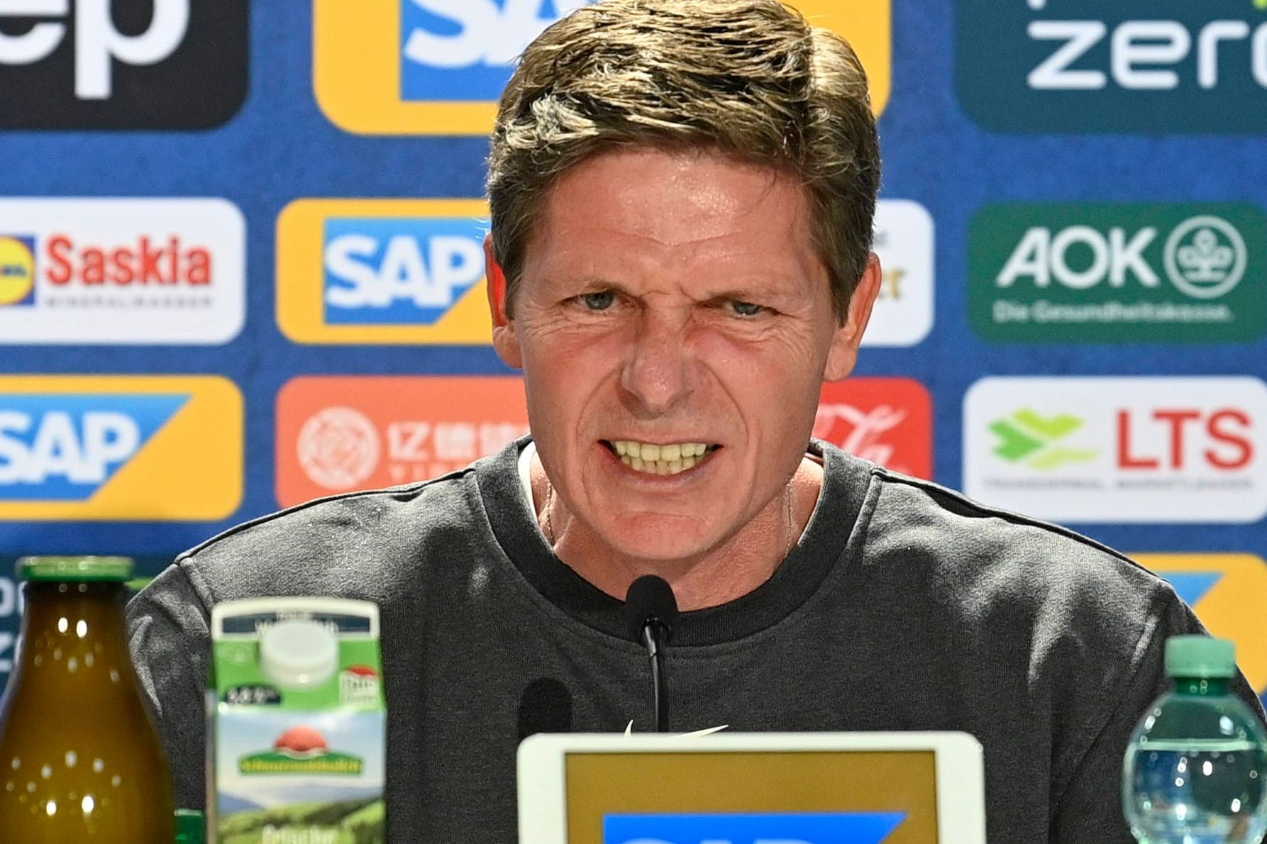 Oliver Glasner am Samstag: Er war nach dem Spiel gegen Hoffenheim sichtlich wütend und wurde nun kritisiert.