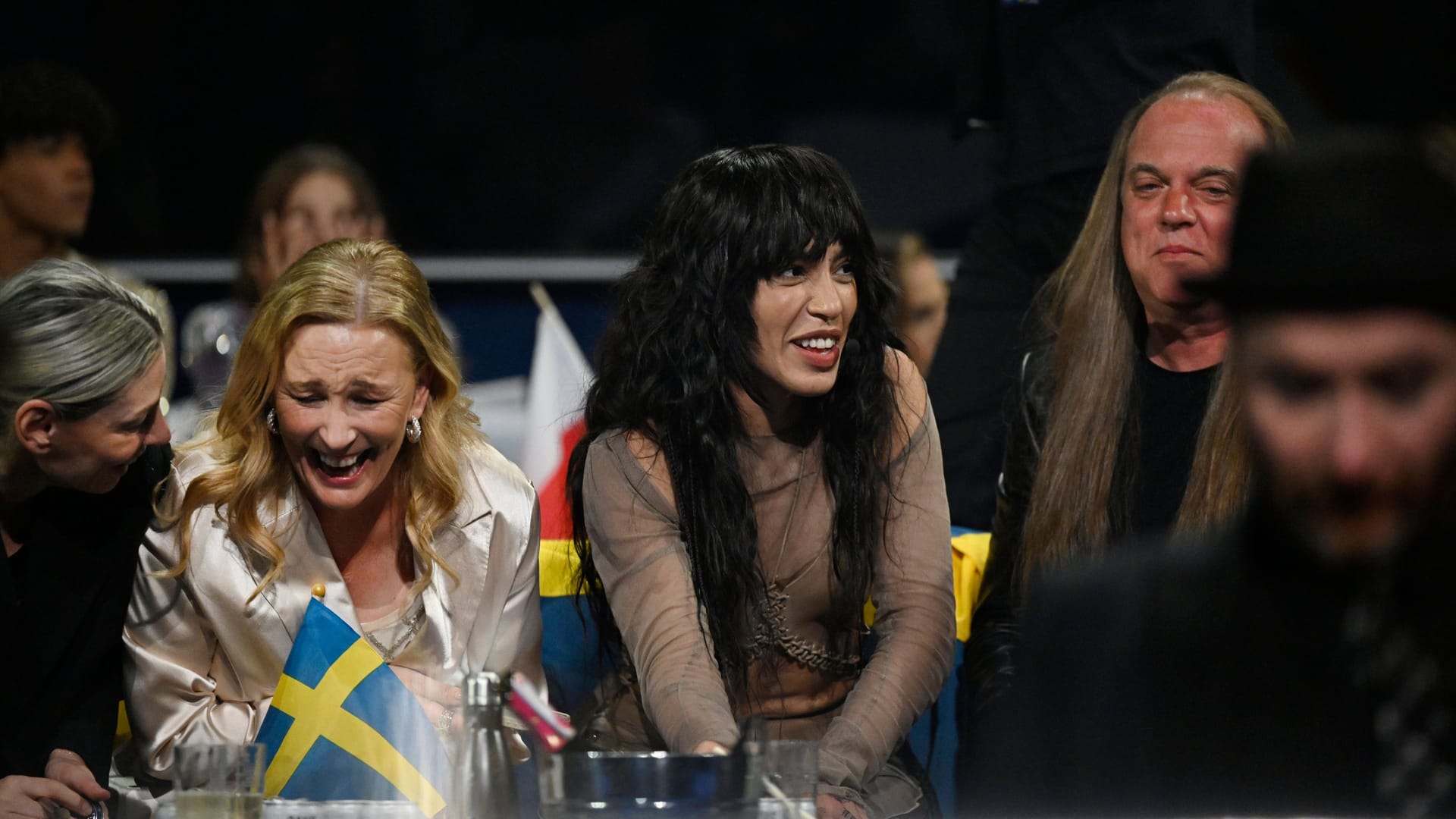 Eurovision Song Contest: Die schwedische Sängerin Loreen im Publikum in Liverpool.