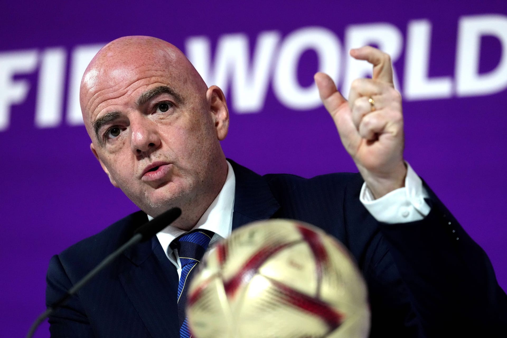 Gianni Infantino: Der Präsident der Fifa kritisierte zuletzt die deutschen Sender.