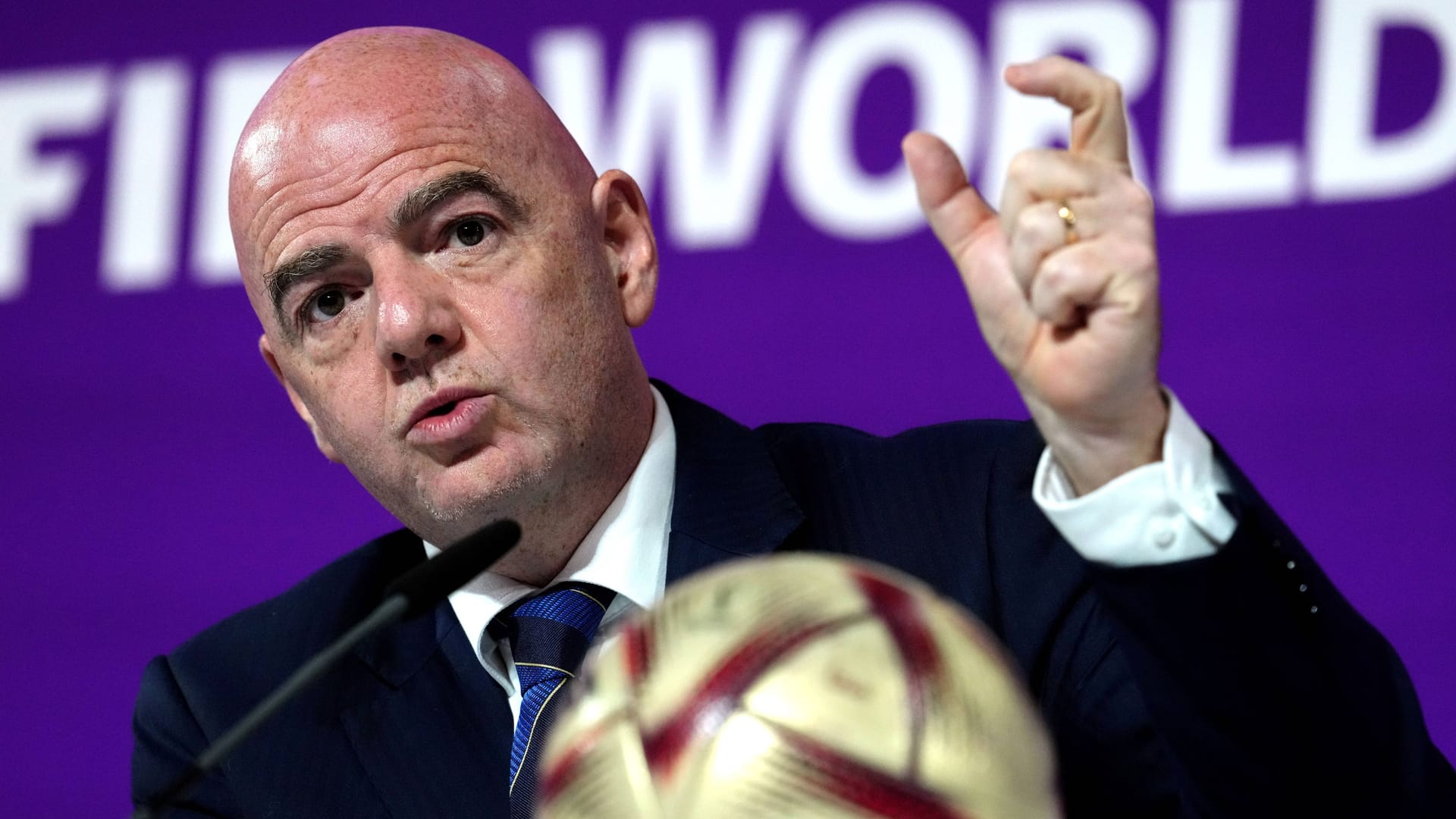 Gianni Infantino: Der Präsident der Fifa kritisierte zuletzt die deutschen Sender.