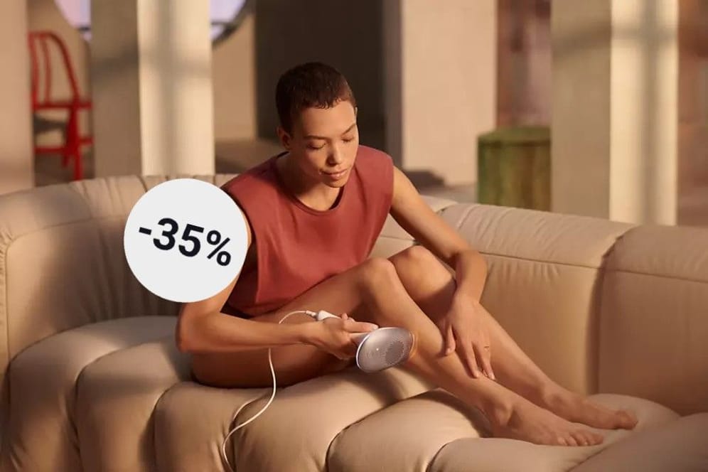 Zur lang anhaltenden Haarentfernung: Mit dem reduzierten IPL-Gerät von Philips gelingt das auch zu Hause.