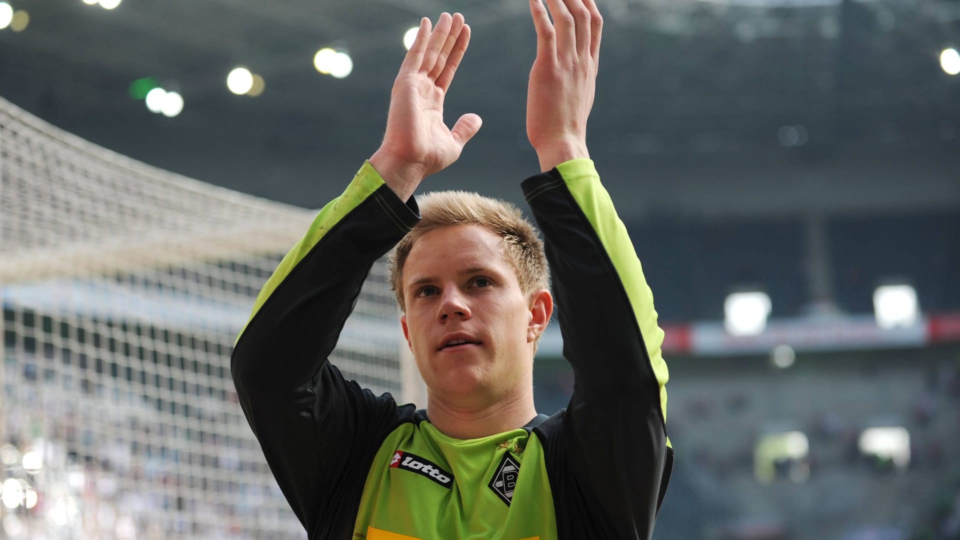 Marc-André ter Stegen bei seinem Debüt gegen den 1. FC Köln im April 2011.