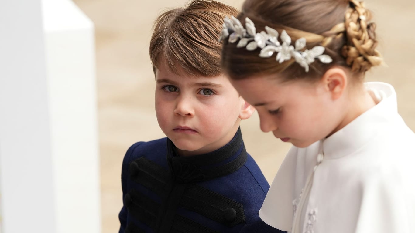 Prinz Louis und seine Schwester Prinzessin Charlotte