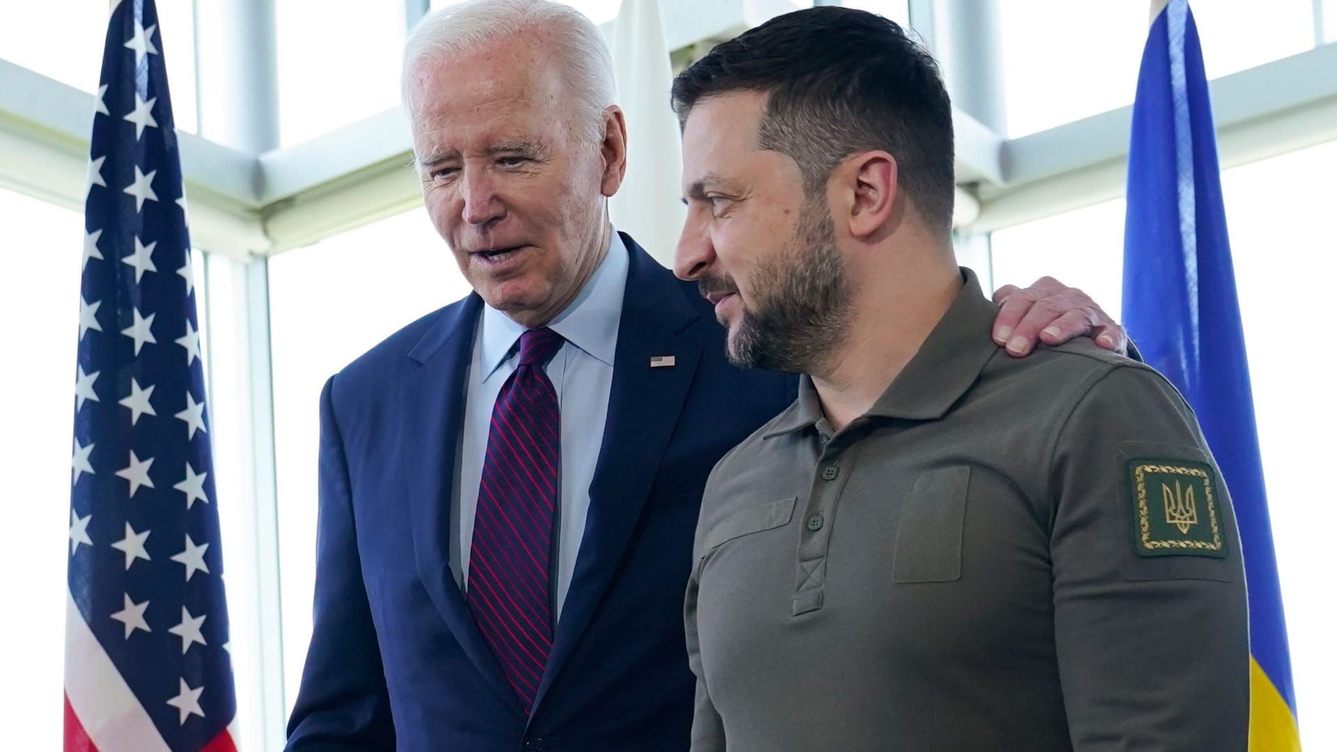 Joe Biden und Wolodymyr Selenskyj beim G7-Gipfel in Hiroshima.