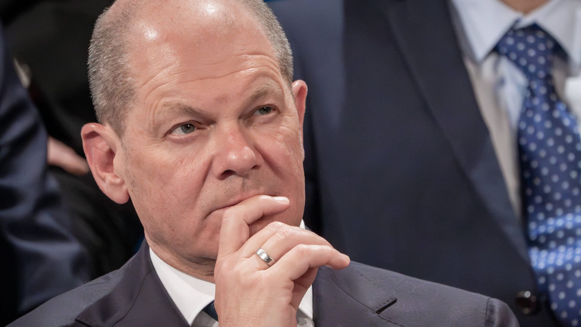 Olaf Scholz: Seine Partei ist abgerutscht.