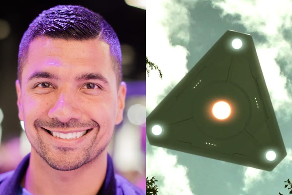 Julian Zietlow und das Ufo: Dieses Flugobjekt will Sektenanführer Darryl Anka gesehen haben.